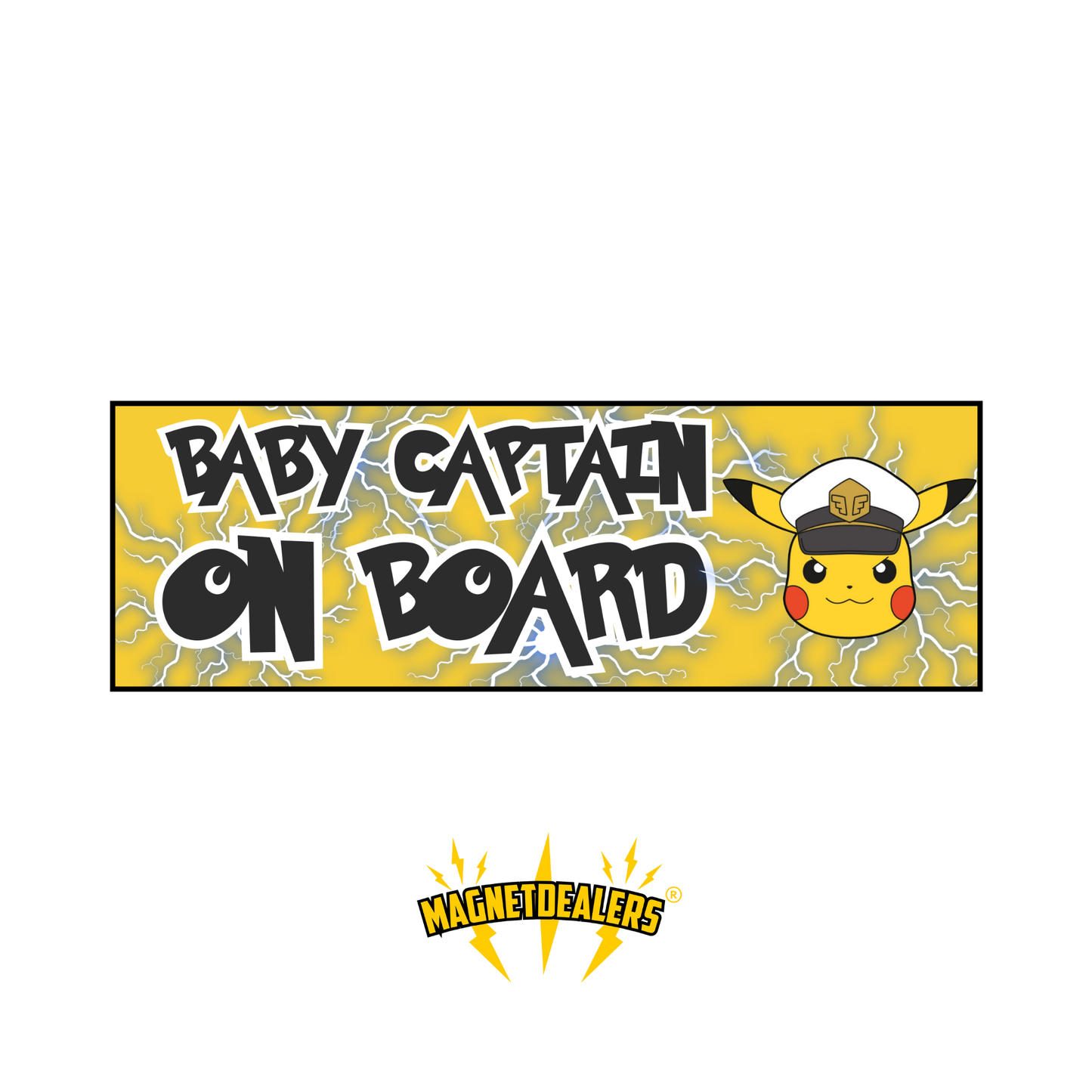 BABY CAPTAIN ON BOARD / Automagnet - Magnetdealers