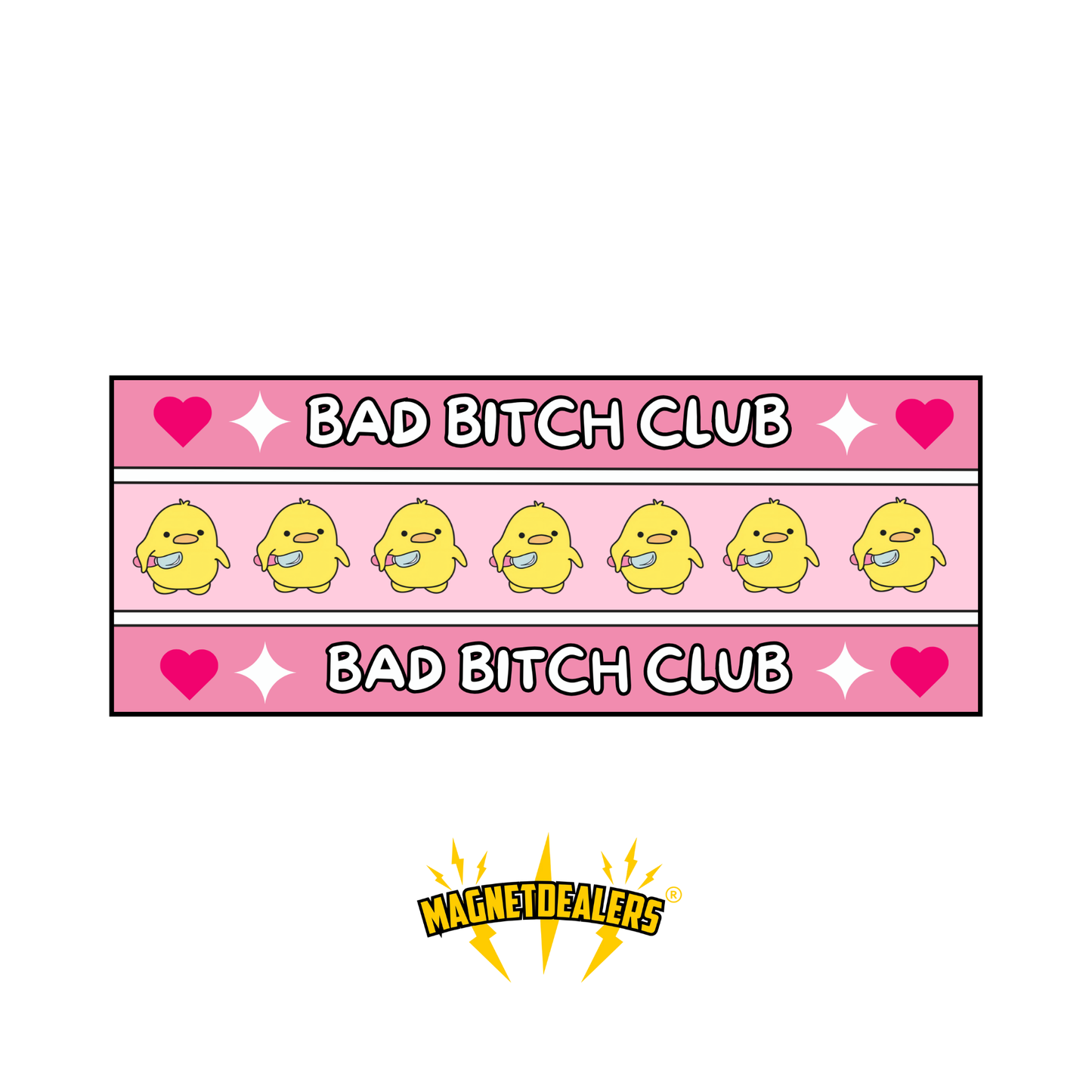 BAD BITCH CLUB / Car magnet - Magnetdealers