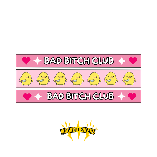 BAD BITCH CLUB / Car magnet - Magnetdealers