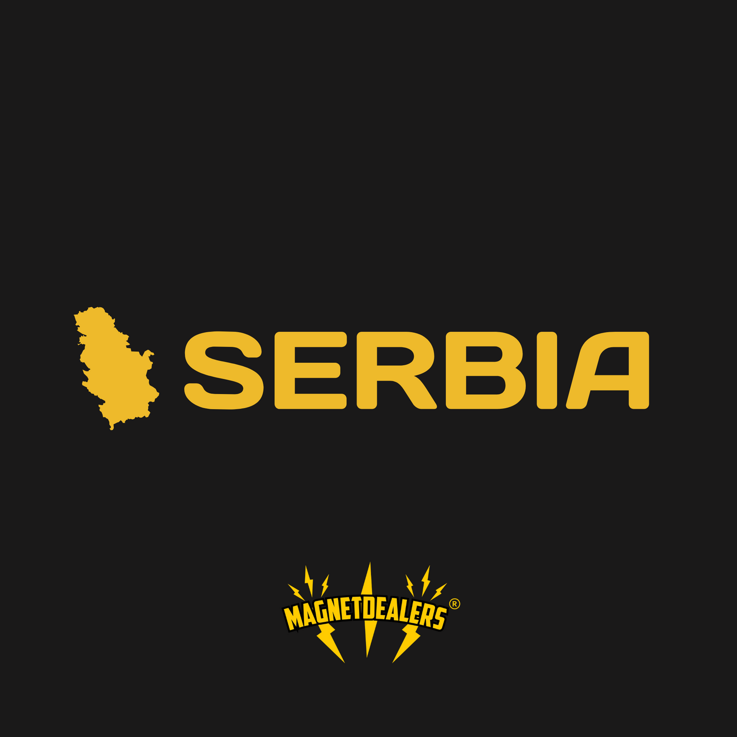 SERBIA / Autosticker - Magnetdealers